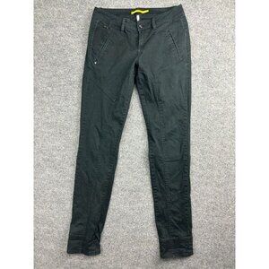 Lole Pants Women's 6 Black Tapered Slim Leg Jeans Low Rise Stretch Cotton